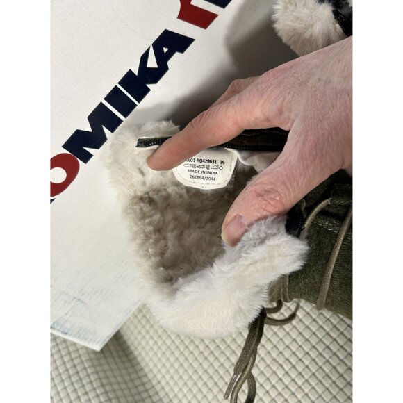 Romika Helsinki 01 Fleece lined Bootie, Olive Green, Size EU 36, US 5.5, NWB - Picture 6 of 12